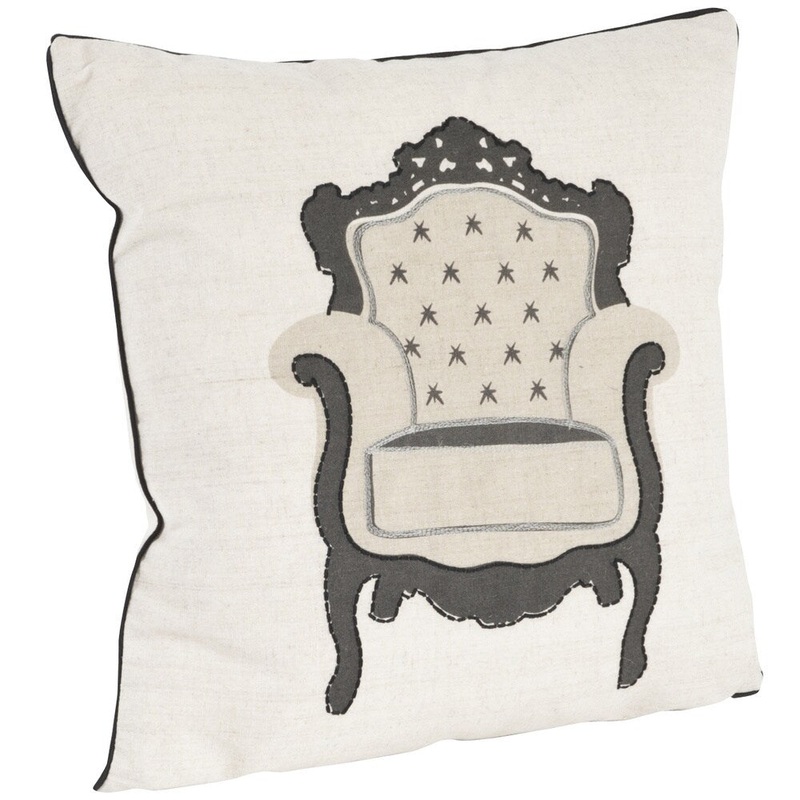 Armchair Design Down Filled Throw Pillow