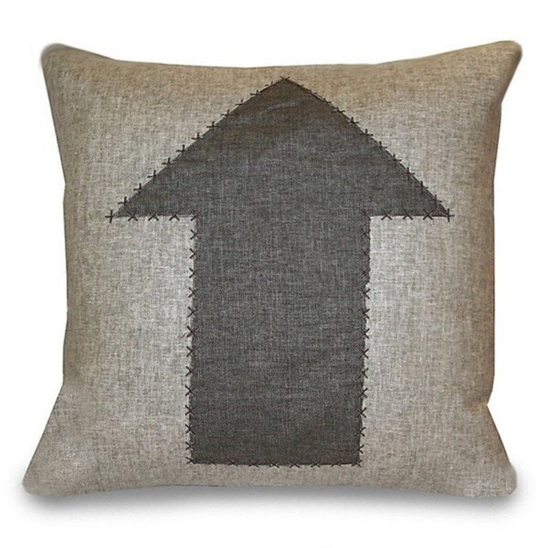 Arrow Applique Stitched Pillow