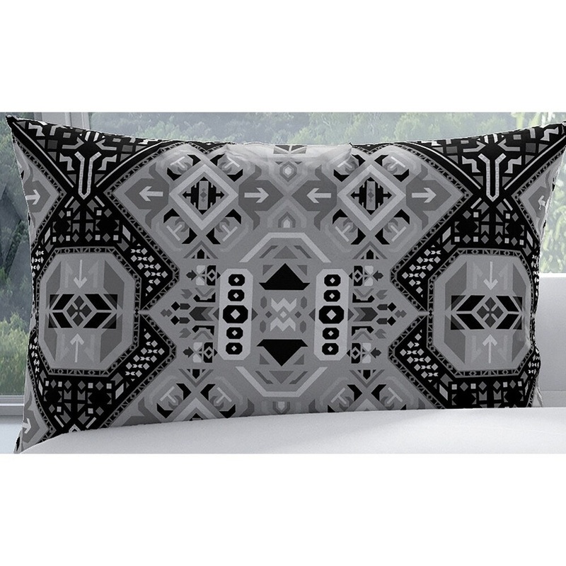 ABADEH BLACK AND WHITE Pillow Case By Kavka Designs