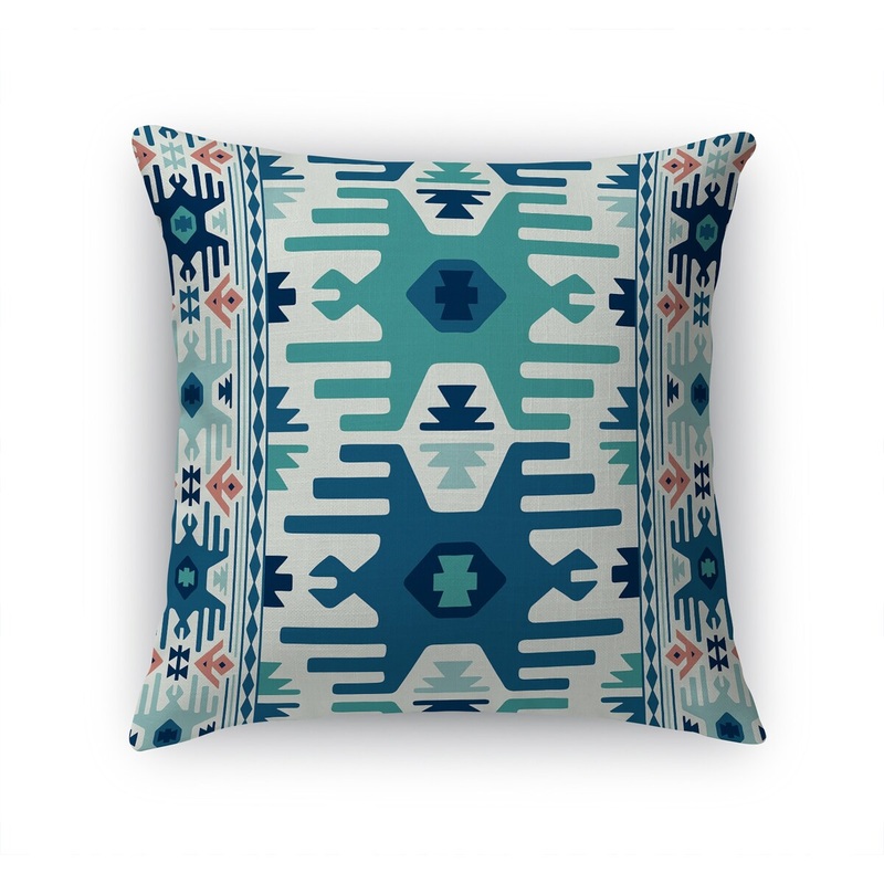 ANATOLIAN AQUA Accent Pillow by Marina Gutierrez