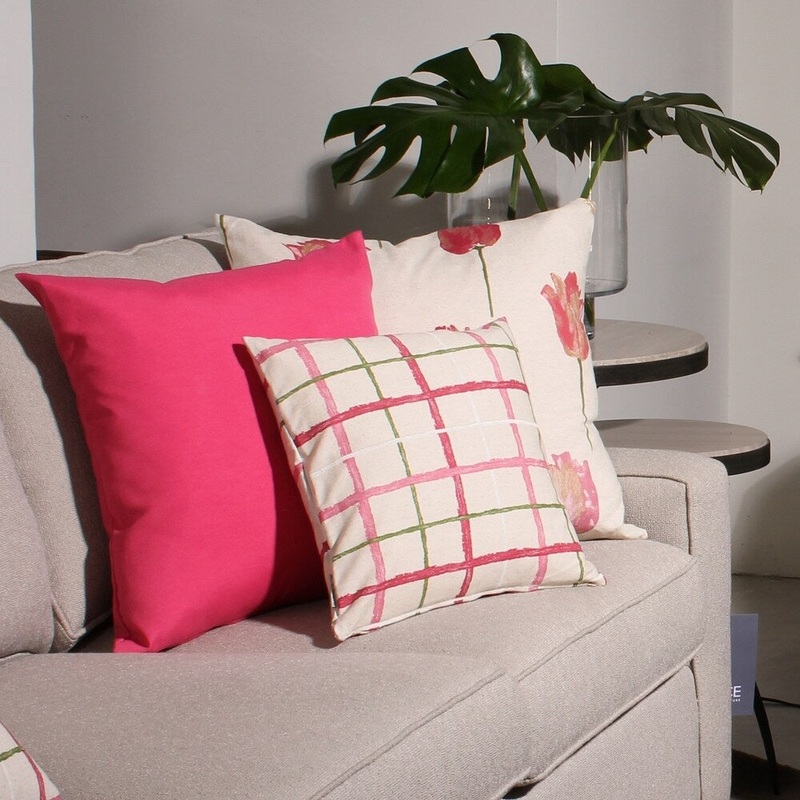 Albany Checks 16x16 Throw Pillow with Polyfill Insert