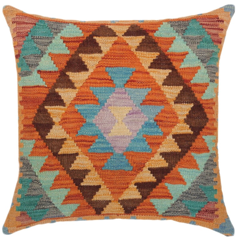Bauhaus Samantha Hand-Woven Turkish Kilim Throw Pillow
