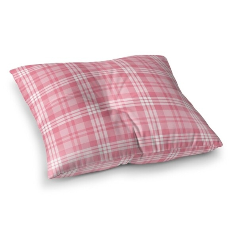 BE MINE TRADITION PLAID Floor Pillow By Kavka Designs