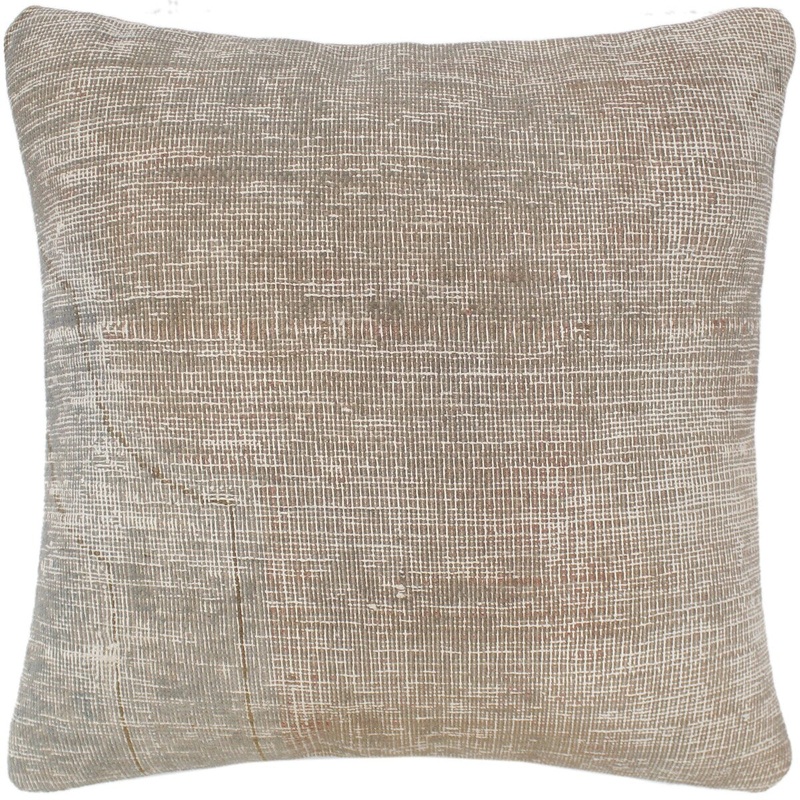 Antique Styles Vintage Distressed Handmade Rug Pillow