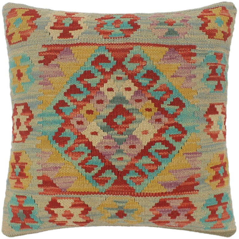 Tribal Turkish Baird Hand Woven Kilim Pillow