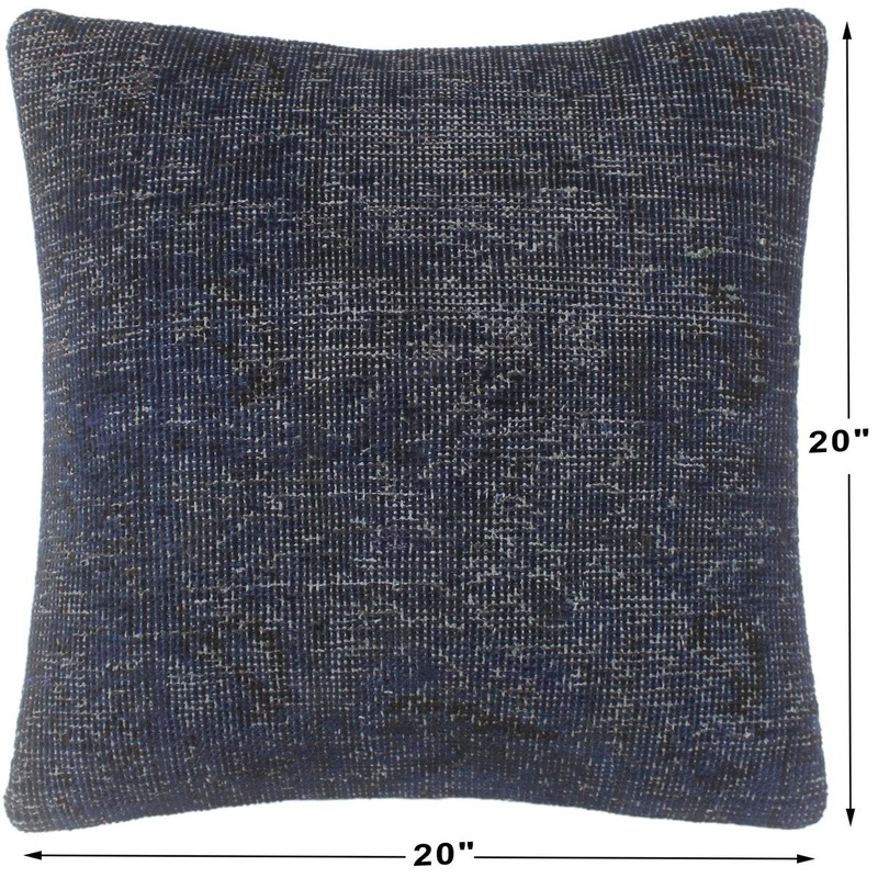 Antique Garland Vintage Distressed Handmade Rug Pillow
