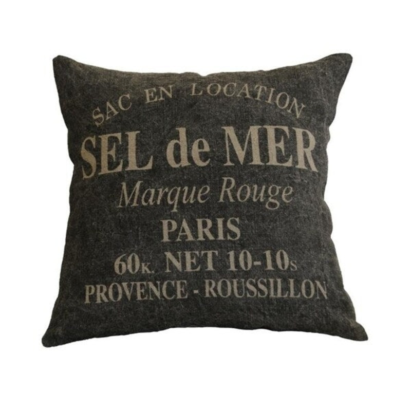 AM Home Sel De Mer Print Pillow, Feather Insert, 20" x 20"