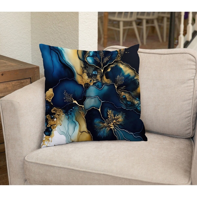 ALCHEMY BLUE Accent Pillow By Marina Gutierrez