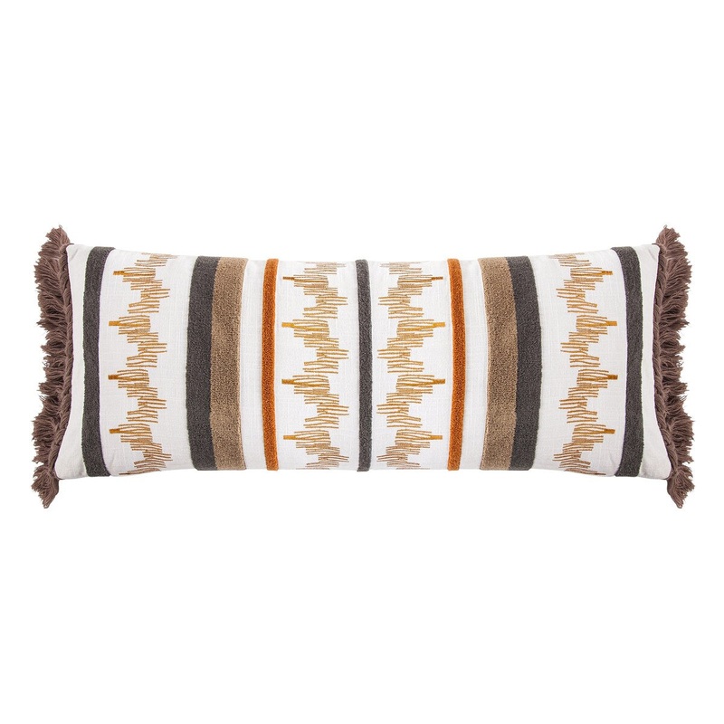 Aria Embroidery Lumber Pillow - Multi Color