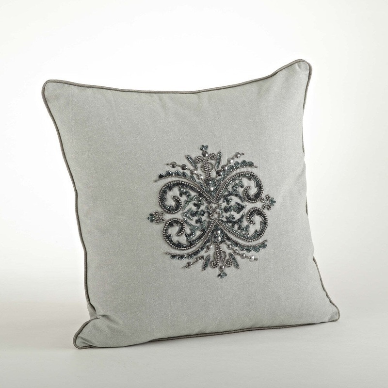 Beaded Design Pillow