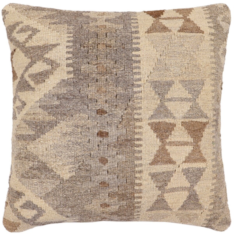 Bohemian Thomas Turkish Hand-Woven Kilim Pillow - 18'' x 18''