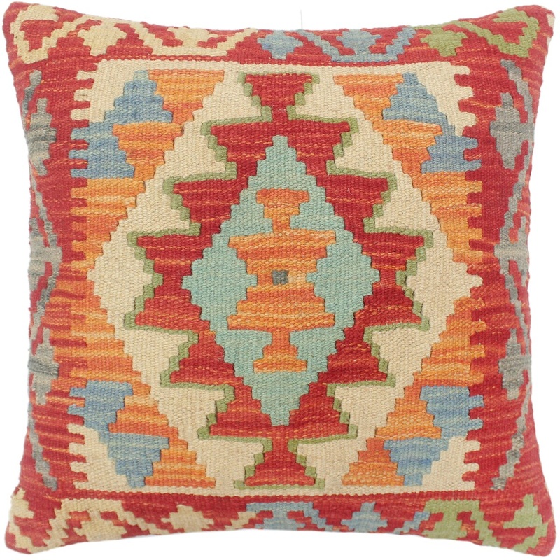 Bohemian Turkish Haigh Hand Woven Kilim Pillow