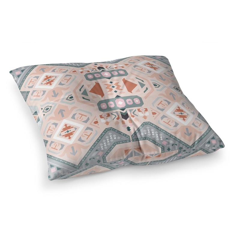 ABADEH SLATE Floor Pillow By Kavka Designs