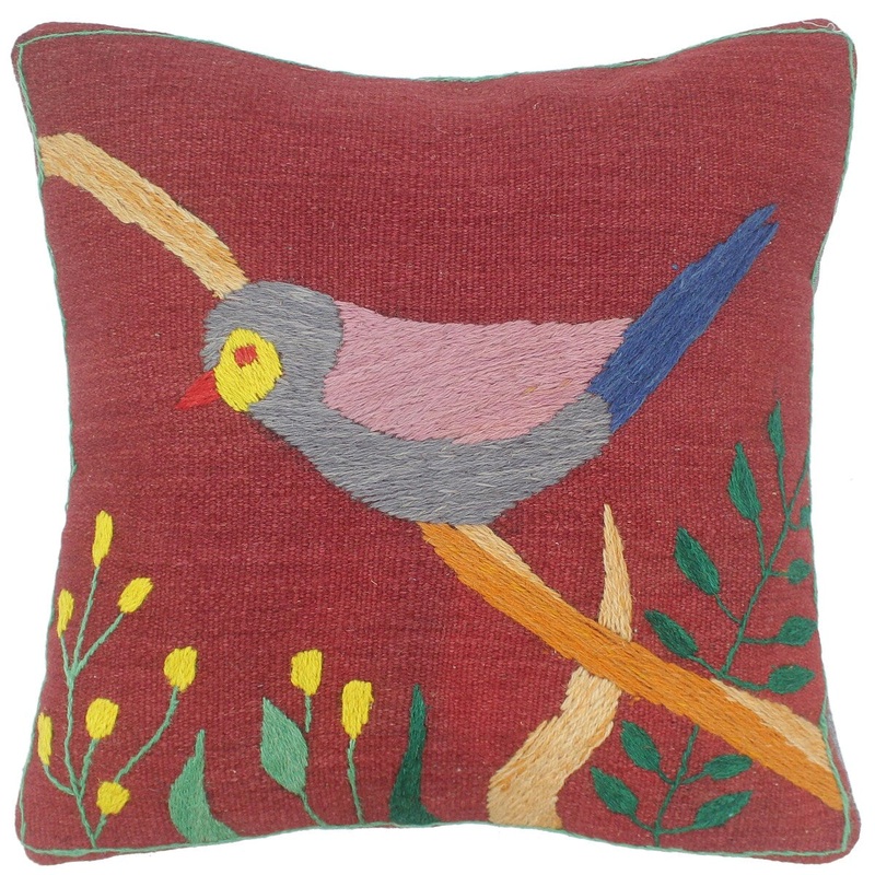 Bohemian Ratcliff Kilim Suzani Handmade Pillow