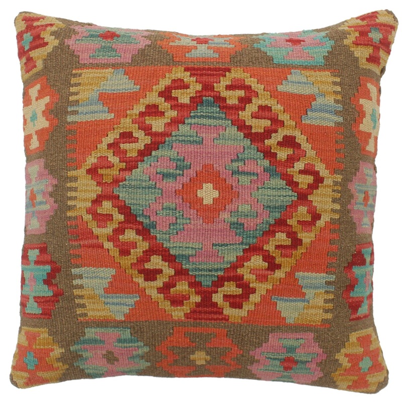 Bohemian Turkish Harringt Hand Woven Kilim Pillow