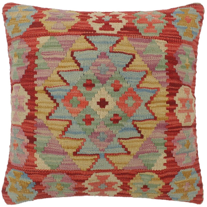 Bohemian Turkish Hutton Hand Woven Kilim Pillow