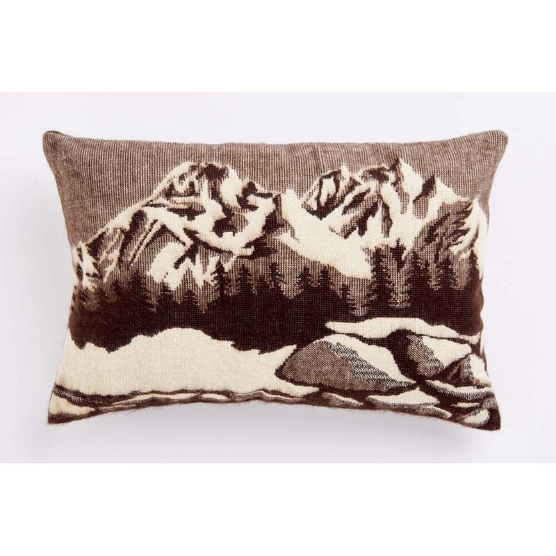 20" X 14" Brown And White Bear Zippered Acrylic Lumbar Pillow Cover
