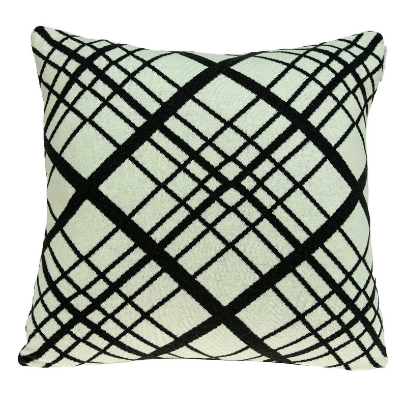 20" x 7" x 20" Transitional White Pillow Cover With Down Insert