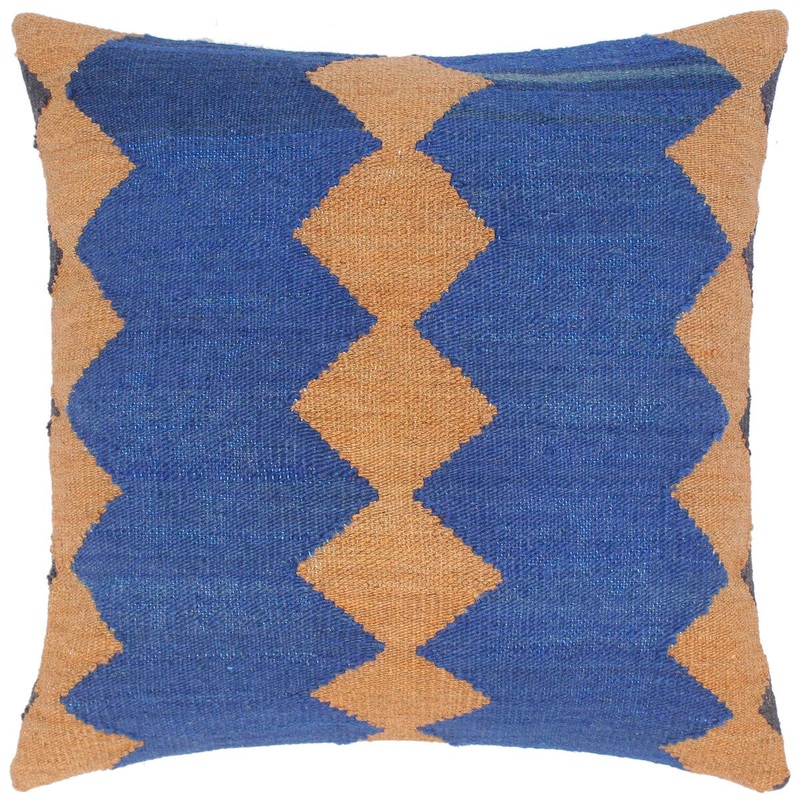 Bauhaus Angeliqu Hand-Woven Turkish Kilim Pillow 18 in. x 18 in.