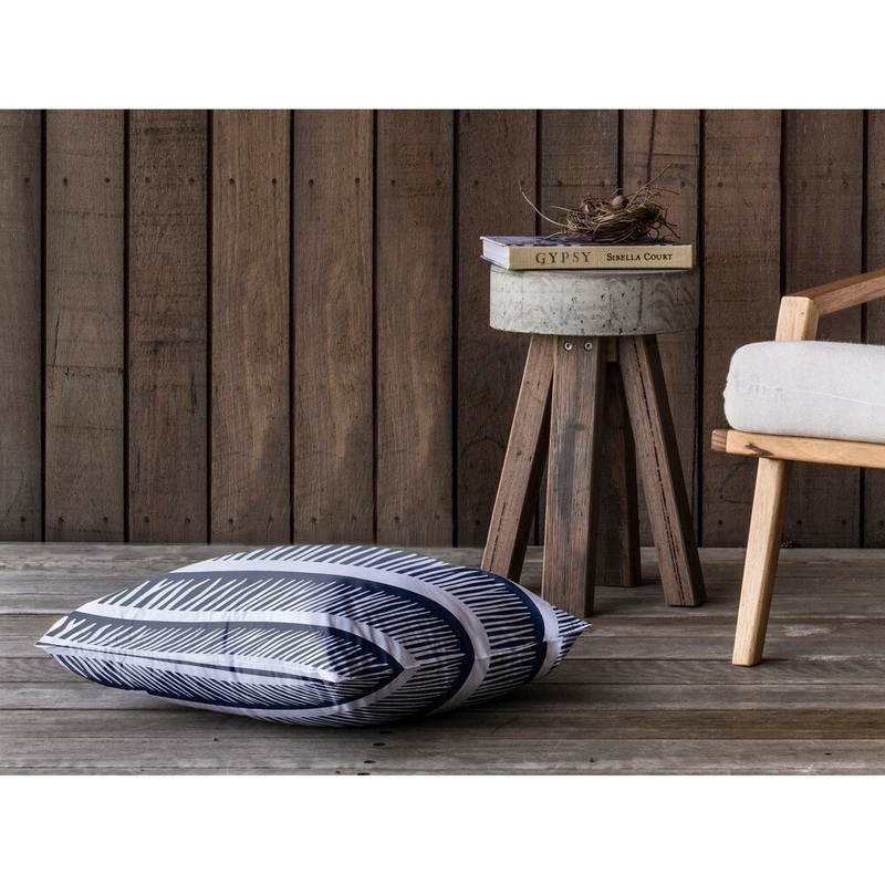 BLADES OF GRASS NAVY Floor Pillow By Kavka Designs