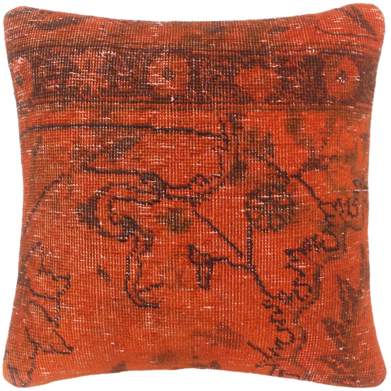 Bohemian Ridley Vintage Distressed Handmade Rug Pillow