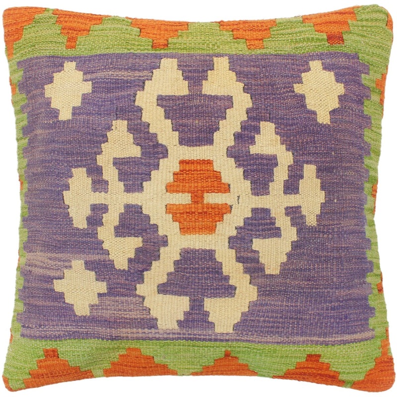 Bohemian Turkish Forsyth Hand Woven Kilim Pillow