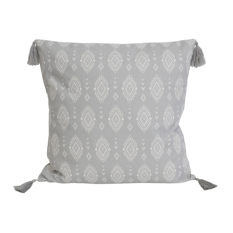20x20 KARMIN Franca Faux Linen Tassel Pillow