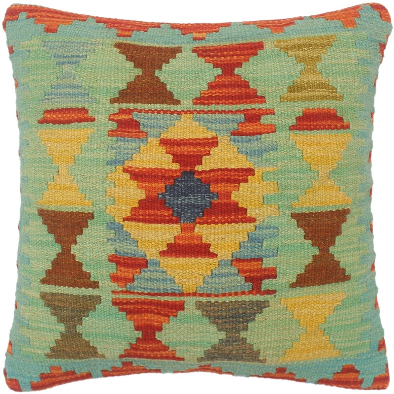 Bohemian Turkish Bush Hand Woven Kilim Pillow
