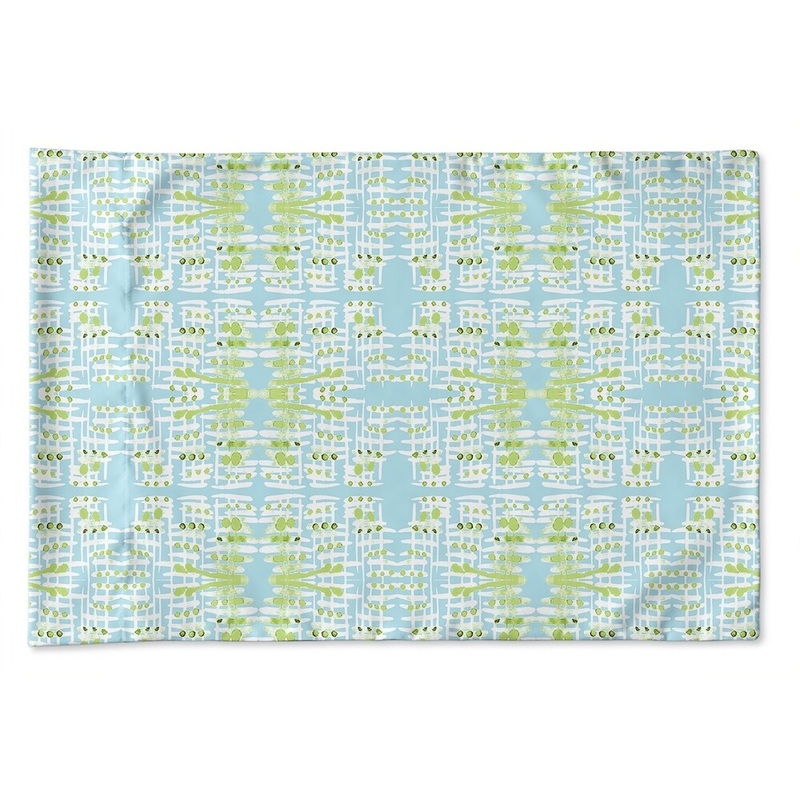 TRIBAL TILE BLUE Pillow Case By Kavka Designs