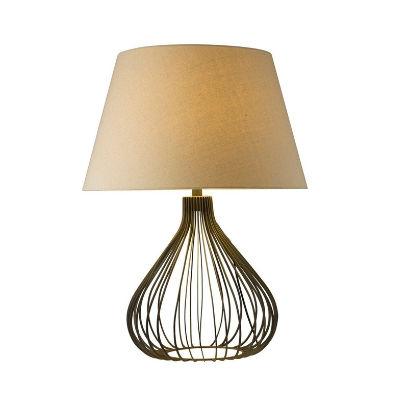 Aurelle Home Contemporary Modern Metal Table Lamp