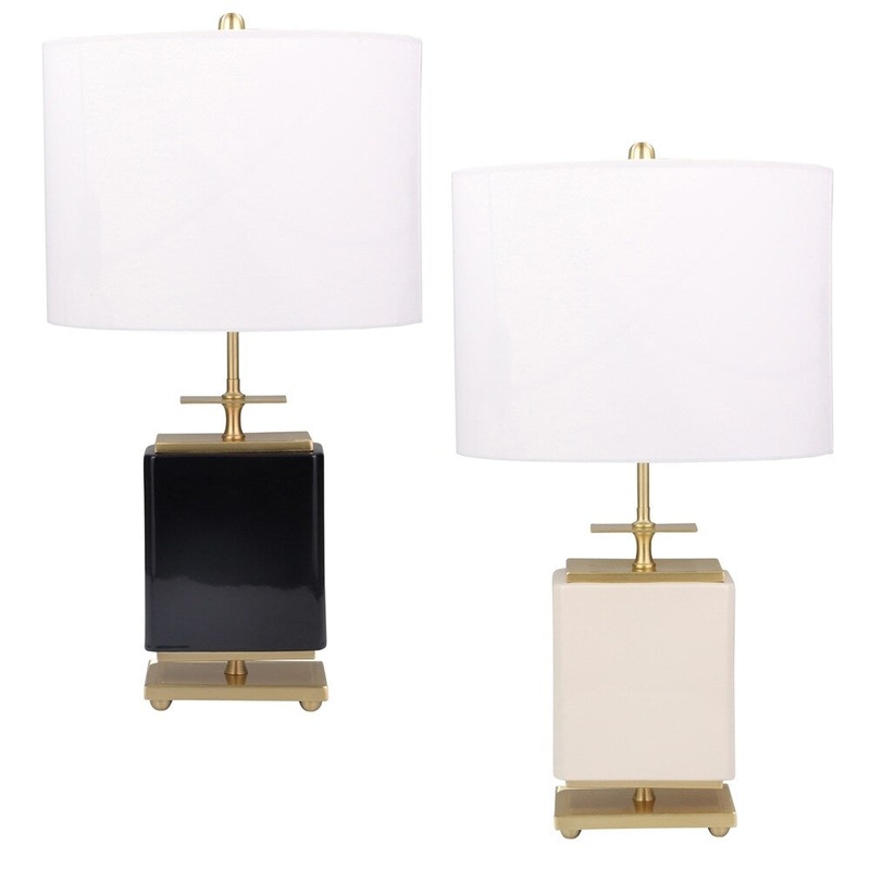 Brianna Ceramic 28-Inch Square Table Lamp