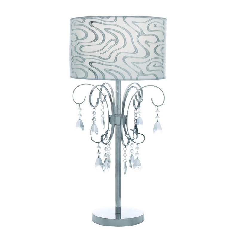 Casa Cortes French Design 27-inch Table Lamp with Crystals