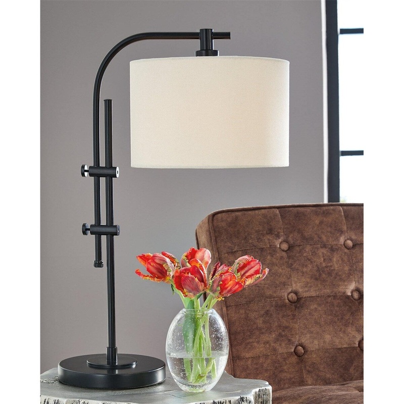 Black Casual Accent Lamp