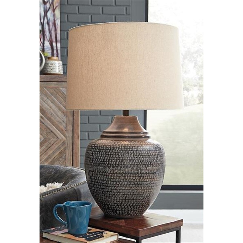 Brown Casual Table Lamp