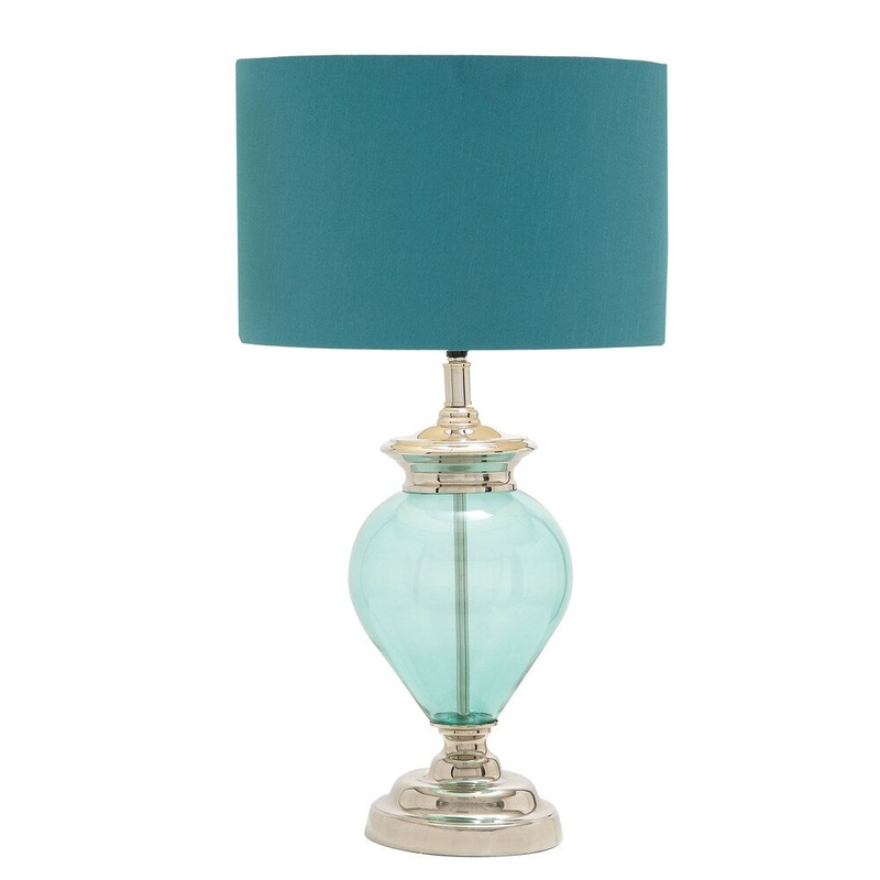 Casa Cortes Sea Glass 28-inch Handcrafted Table Lamp