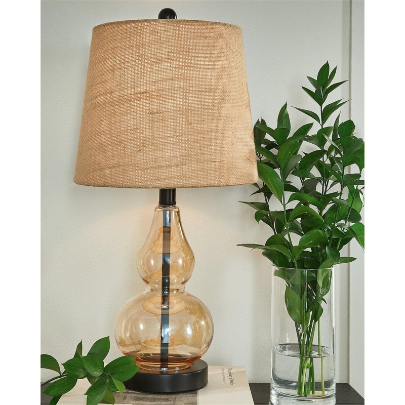 Champagne Black Casual Table Lamp