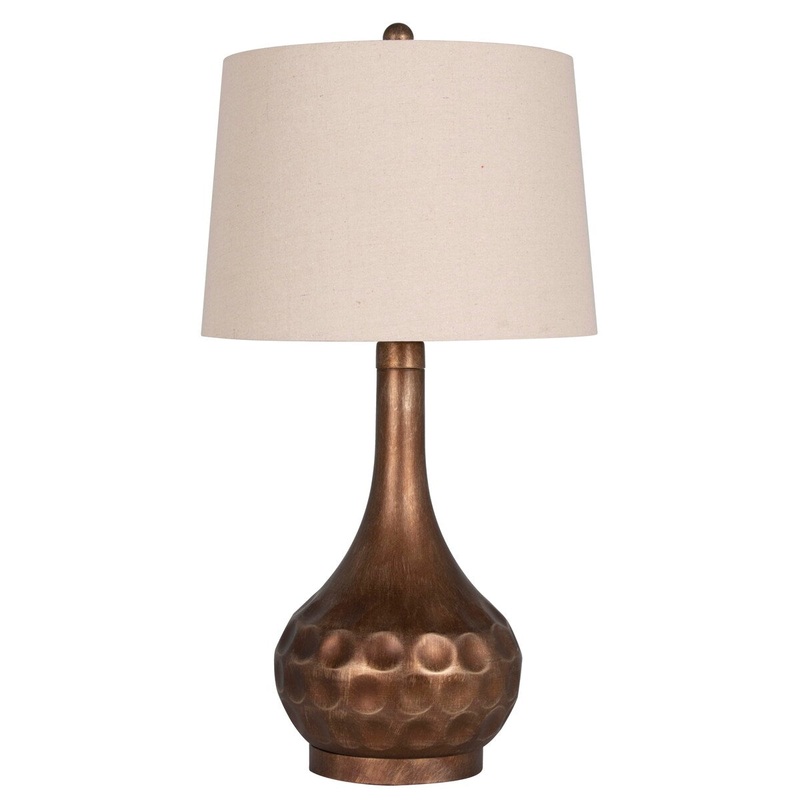 Textured Iron Genie Table Lamp