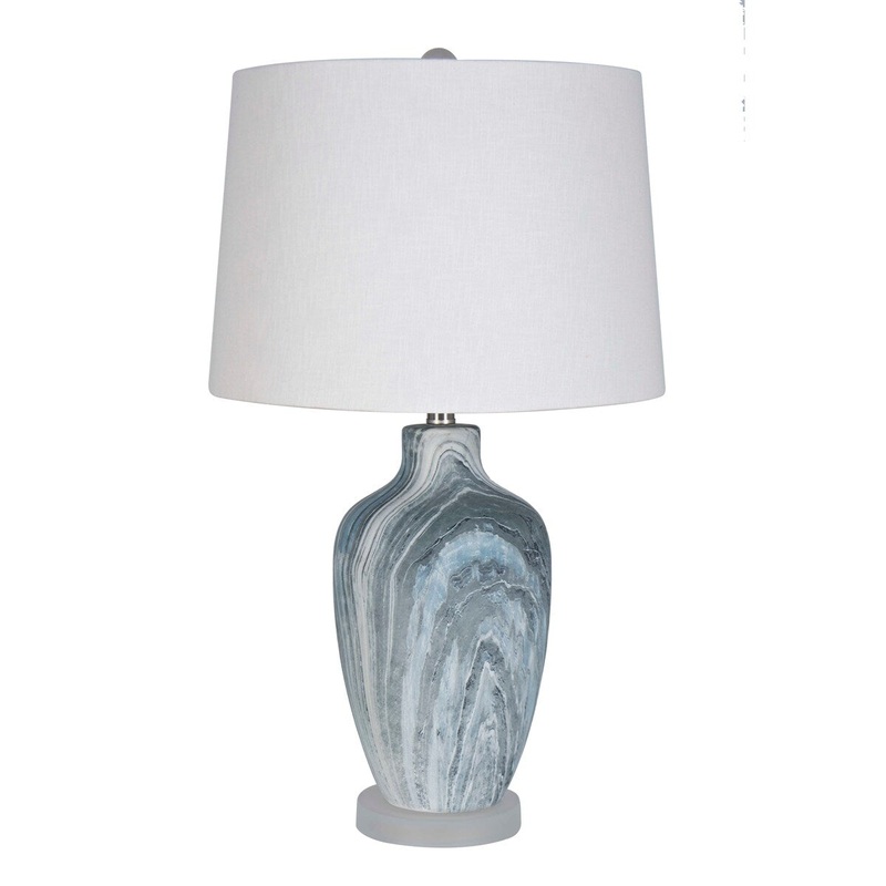 Agate Polyresin Table Lamp