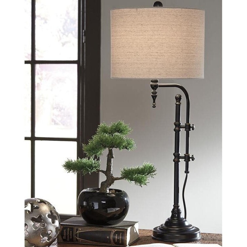 Black Casual Table Lamp