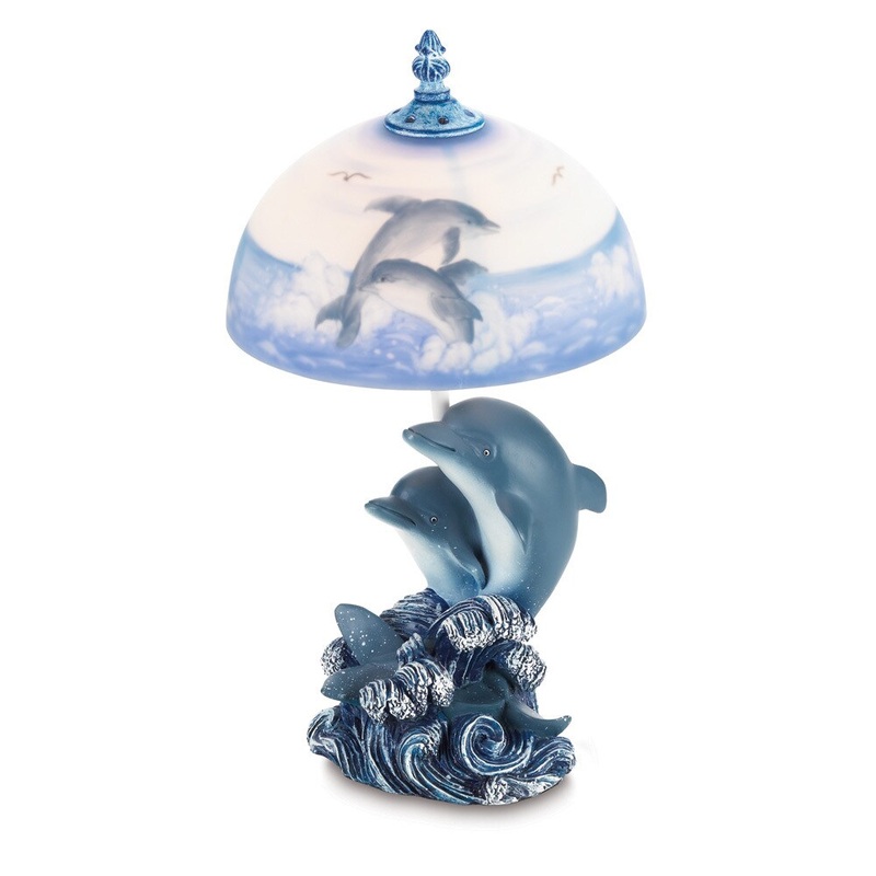 Blue Dolphin Lamp