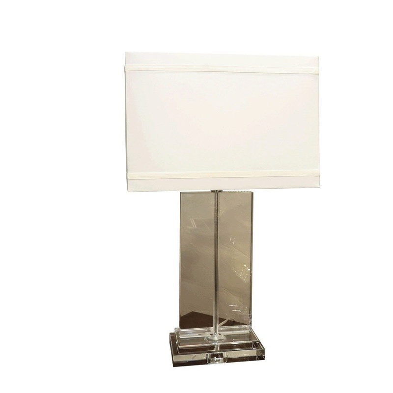 Bombay Outlet Crystal Rectangular Table Lamp