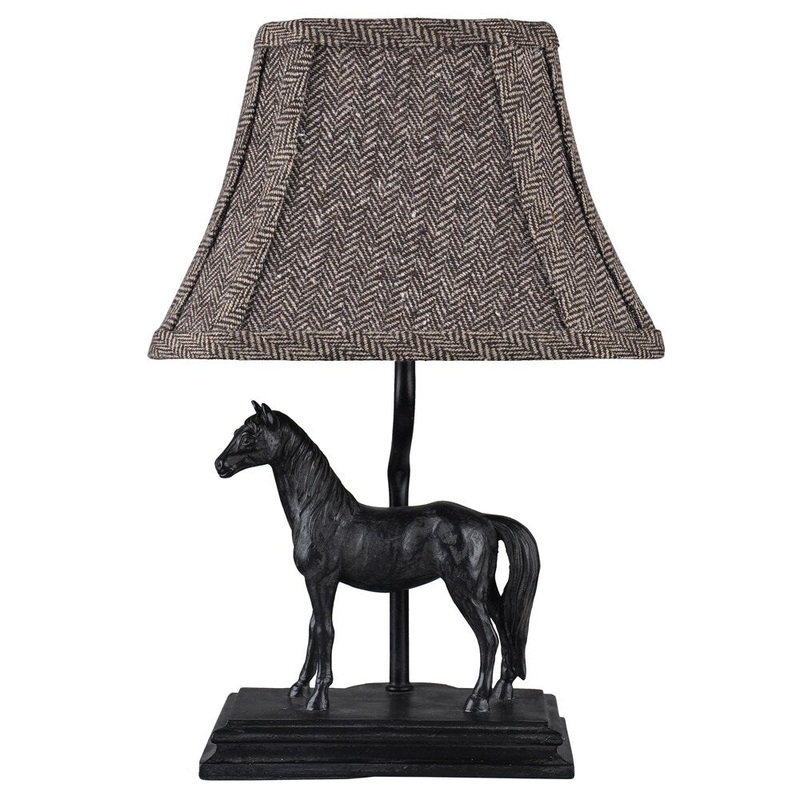 Somette Outlet Black Solitary Steed Accent Lamp