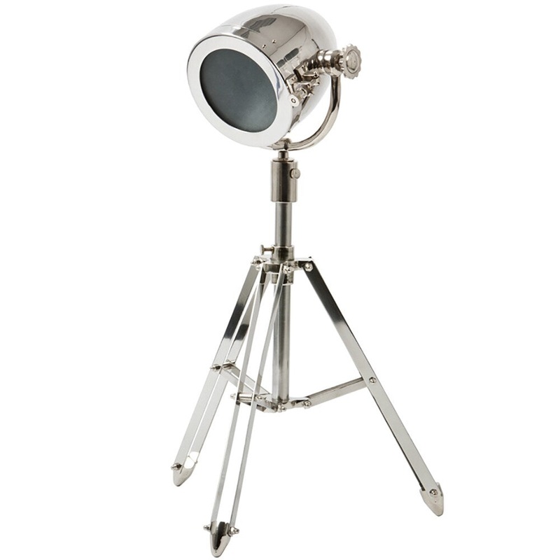 Urban Designs Nickel Tripod Table Lamp
