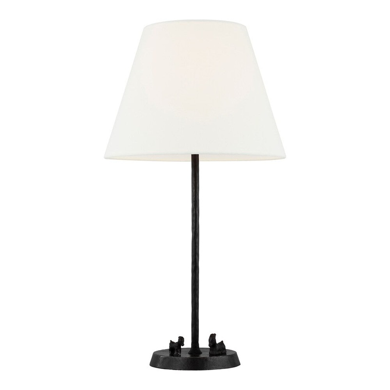 Caroline Aged Iron Steel 1-light Table Lamp