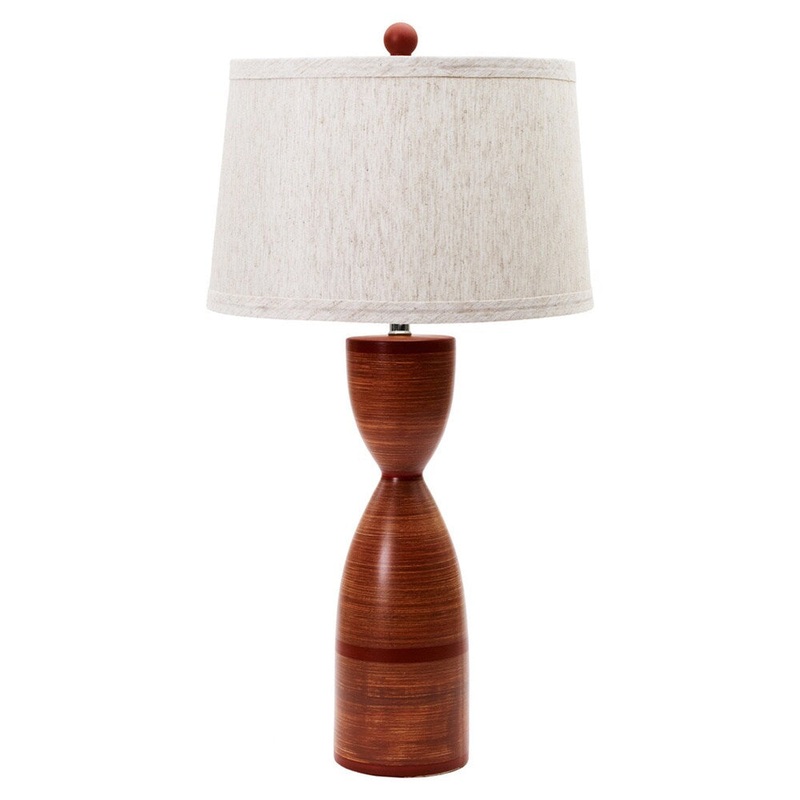 Totem Red 28-inch Ceramic Table Lamp