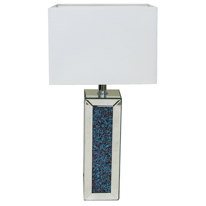 Andrea Rhinestones 28-inch Column Table Lamp