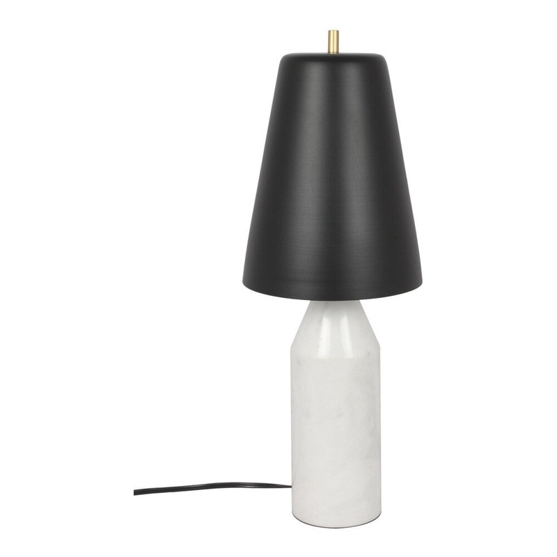 Aurelle Home Marble and Iron Transitional Table Lamp