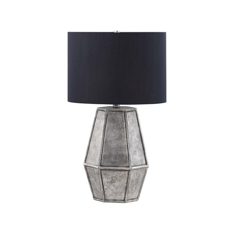 Coaster Black Hexagon Table Lamp