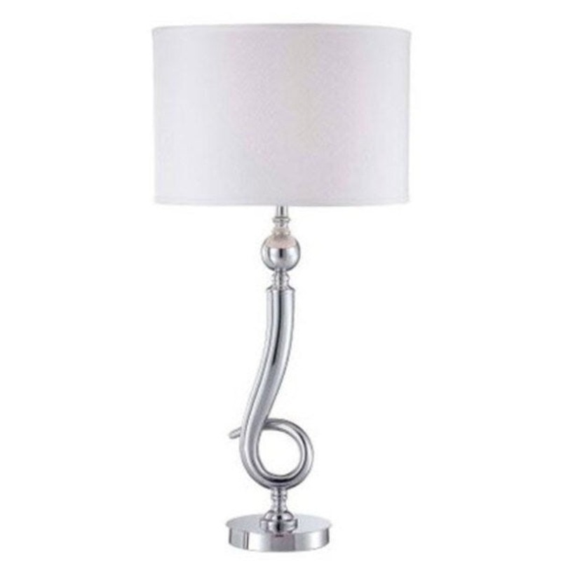 Blazing Horn Modern Chrome Table Lamp