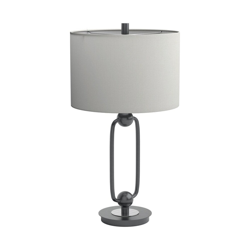 Carbon Loft Czarnecki White and Orb Table Lamp